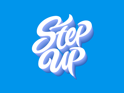 'Step Up' Lettering