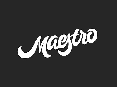 Maestro branding handlettering lettering logo logodesign logotype typography