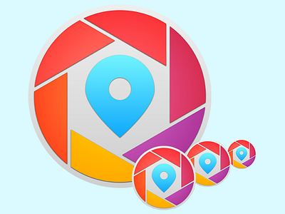 Location Scout Icon android branding camera design icon identity location logo mark mobile scout