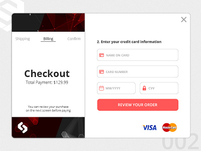 DailyUI Day002 - Credit Card Checkout card checkout credit dailyui day002 interface shopping