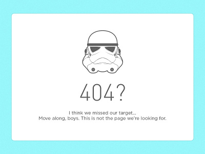 Day008 - 404 Page 404 dailyui day008 error page stormtrooper ui ux
