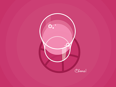 Cheers! dribbble first shot hello