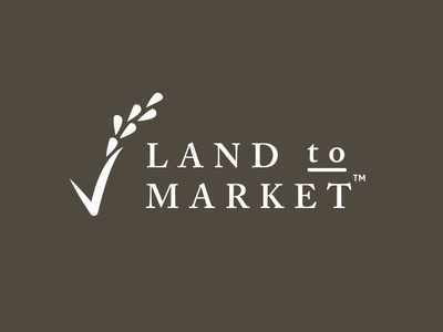 Land to Market Logo boulder co farming land to market logos regenerative farming sustainability