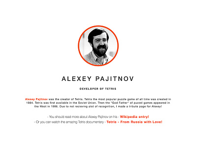 Tribute To Alexey Pajitnov