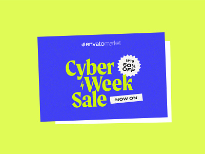 Envato Market Cyber Week Sale black friday cyber monday graphic design