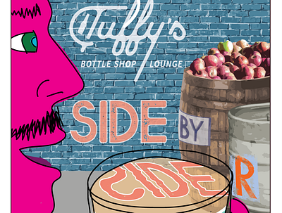 Tuffy's Side by Cider Poster art artwork color colorful design illustration logo poster poster art poster design