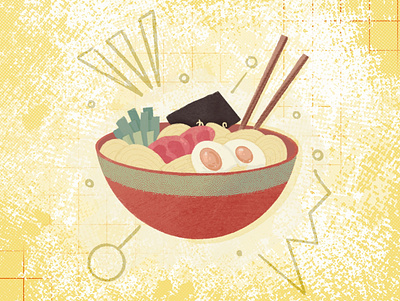 Ramen design food illustration japan japanese food procreate ramen