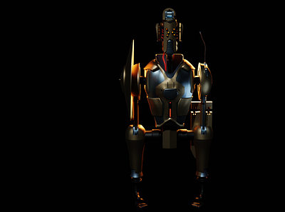 Robot without a name alpha 3d 3d art blender mecha robot