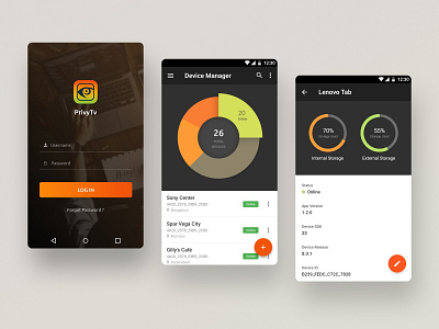 PrivyTV Android App | UI Design