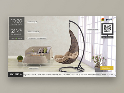 Widgets for Interactive Kiosk | UI Design adobe xd design furniture interactive interface kiosk ordering self order touchscreen ui ux widgets