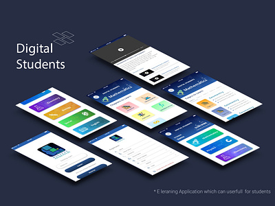 Digital students app design ux