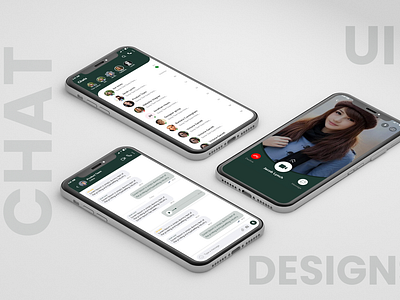 Chat UI Designs adobe xd app design illustration typography ui ux