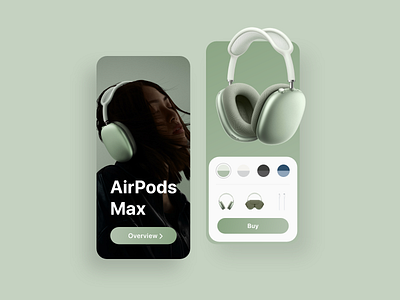 UI/UX | Apple AirPods Max app concept animation app branding character design flat graphic design icon illustration illustrator interface logo minimal typography ui user interface ux vector web