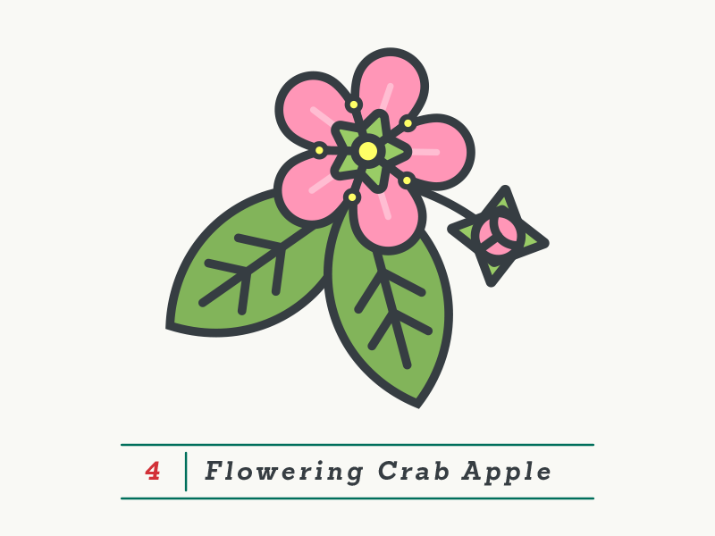 Countdown to The Masters - 4/18 floral flower golf illustration scorecard tournament vector
