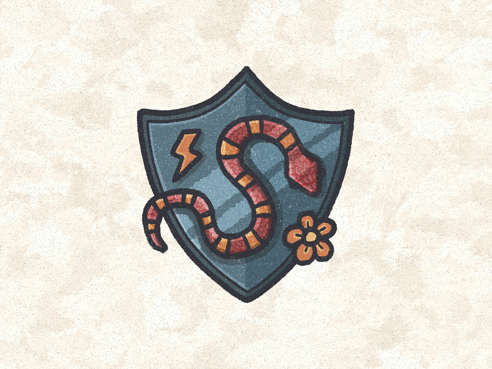 Snake + Shield by Thomas Card on Dribbble