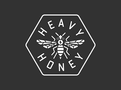 Heavy Honey band bee branding honey logo music