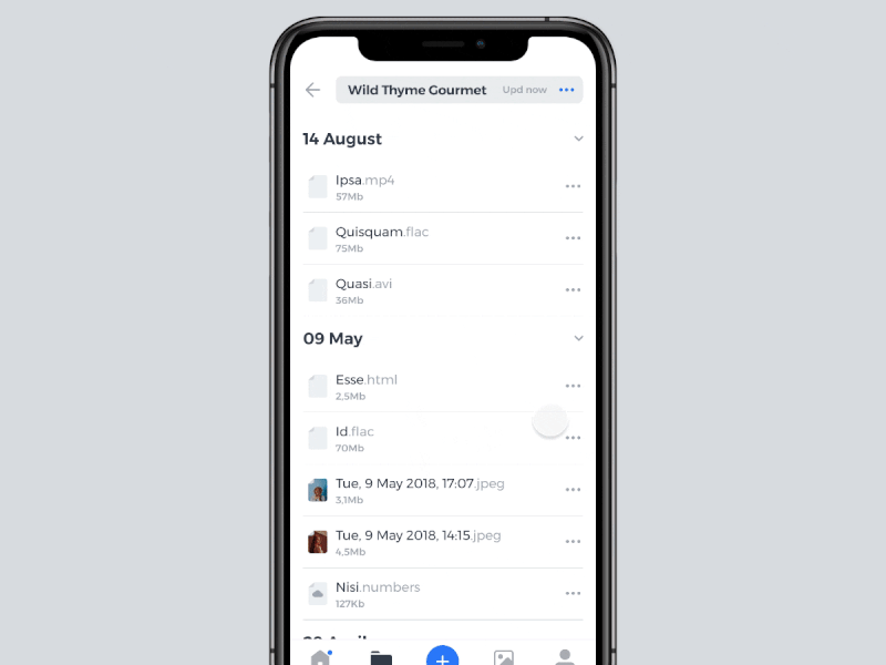 File storage interactions figma finder folders interactions ios menu mobile motion ui uianimation uidesign