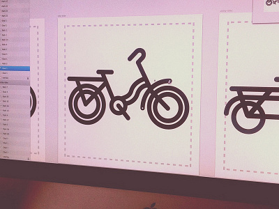 City bike icon bicycle bike flat icon minimal nounproject sketchapp