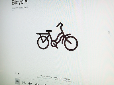 City bike icon bicycle bike flat icon minimal nounproject