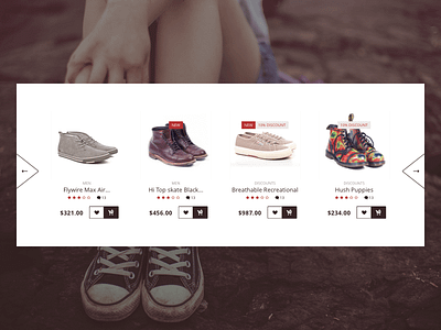 Catalog items cards ecommerce interface products shoes template themeforest ui uidesign web webdesign website