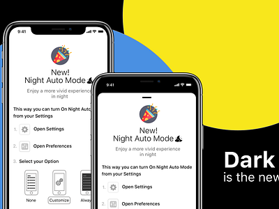 Auto Night Mode Settings