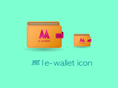 E-wallet icon for mobile app ewallet mobile app