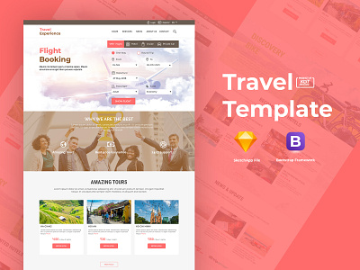 Travel Experience experience template travel trip web webdesign