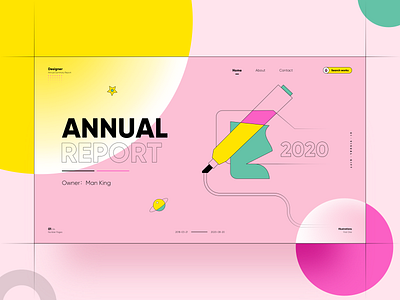 Annual Report design icon illustration logo typography ui ux web webdesign website