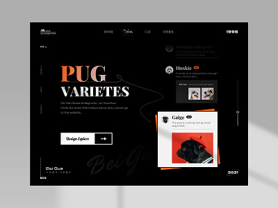 PUG Varietes app design icon illustration logo ui ux web web design webdesign website website design