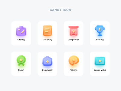 Candy Icon app design icon ui ux 图标