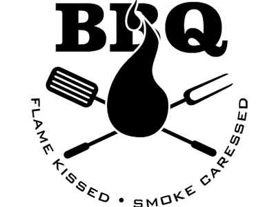 Flame Kissed, Smoke Caressed - Vector bbq fun illustrator