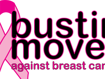 Bustin Moves Final ai awareness breast cancer design final illustration logo