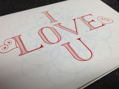 Valentines Day Lettering Final card final illustrator lettering process valentine