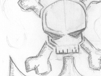 Pirate Doodle drawing pirate sketch sketch book skull