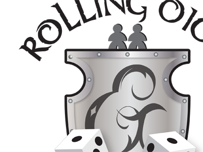 Rolling Dice & Taking Names gaming illustrator logo podcast