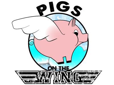 Pigs on the wing bbq graphic design illustration imagination pigs wings