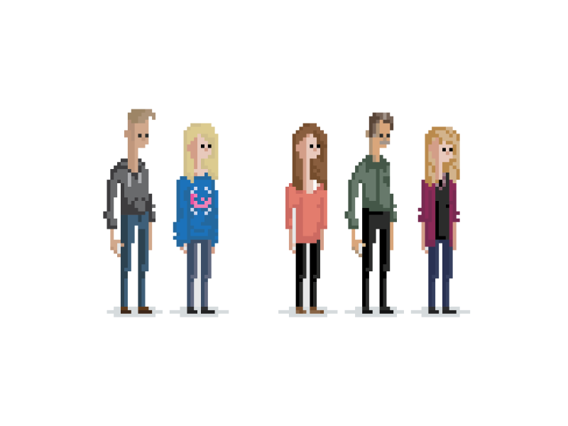 Pixel Family by Brad Nickerson on Dribbble