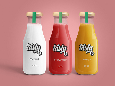 tasty juices branding drink package design packaging