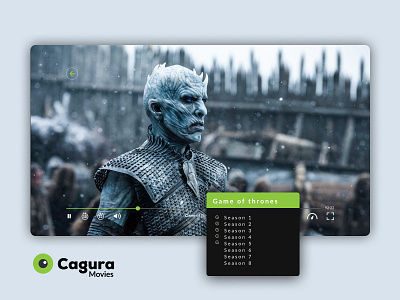 Movie Player design game of throne movie player ui ux website