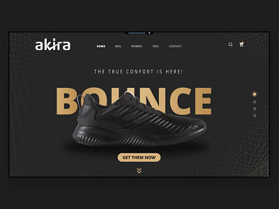 Akira Landing Page fashion landing page store ux