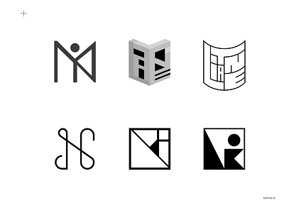 Monochrome logos app black and white branding clean flat icon lettering logo logos minimal ui ux vector web