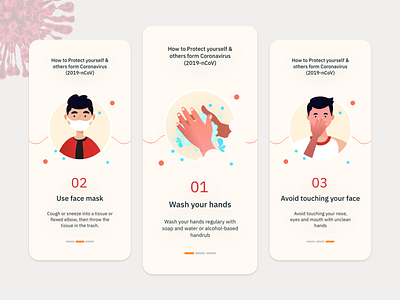 COVID-19 Walkthrough Screens app design ui ui design uxui