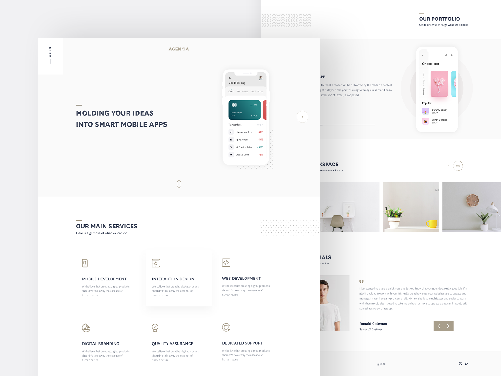 Agencia Landing Page by Shuvojit Dev for White Label on Dribbble