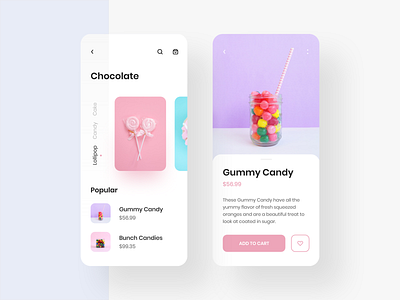 Chocolate App UI