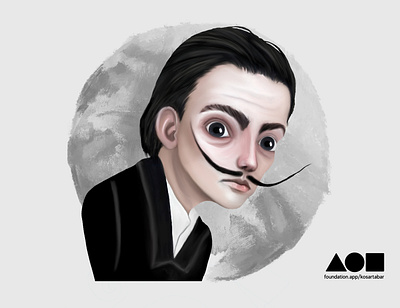 The great Salvador Dali animation character design design digital painting digitalart illustration nft nftart nftartist nfts photoshop