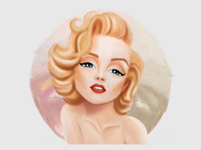 Blonde Bombshell animation anime blond bombshell character design design digital painting digitalart illustration marilyn monroe photoshop