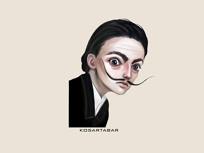 Salvador Dali animation design digital painting digitalart illustration