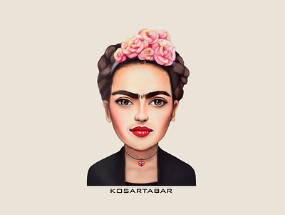 Frida Kahlo animation character design design digital paint digital painting digitalart illustration photoshop wacom intuos