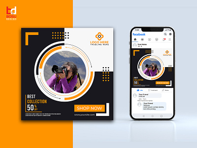 Social media post set of gadget collection template,creative pos