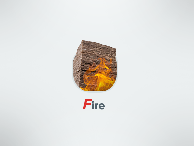Fire insulation fire icon insulation